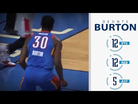 Deonte Burton's Full Highlights: 12 PTS, 12 REB, 5 AST | G-League - 12.14.19