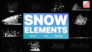 Free Christmas Snow Elements Pack (Ae)