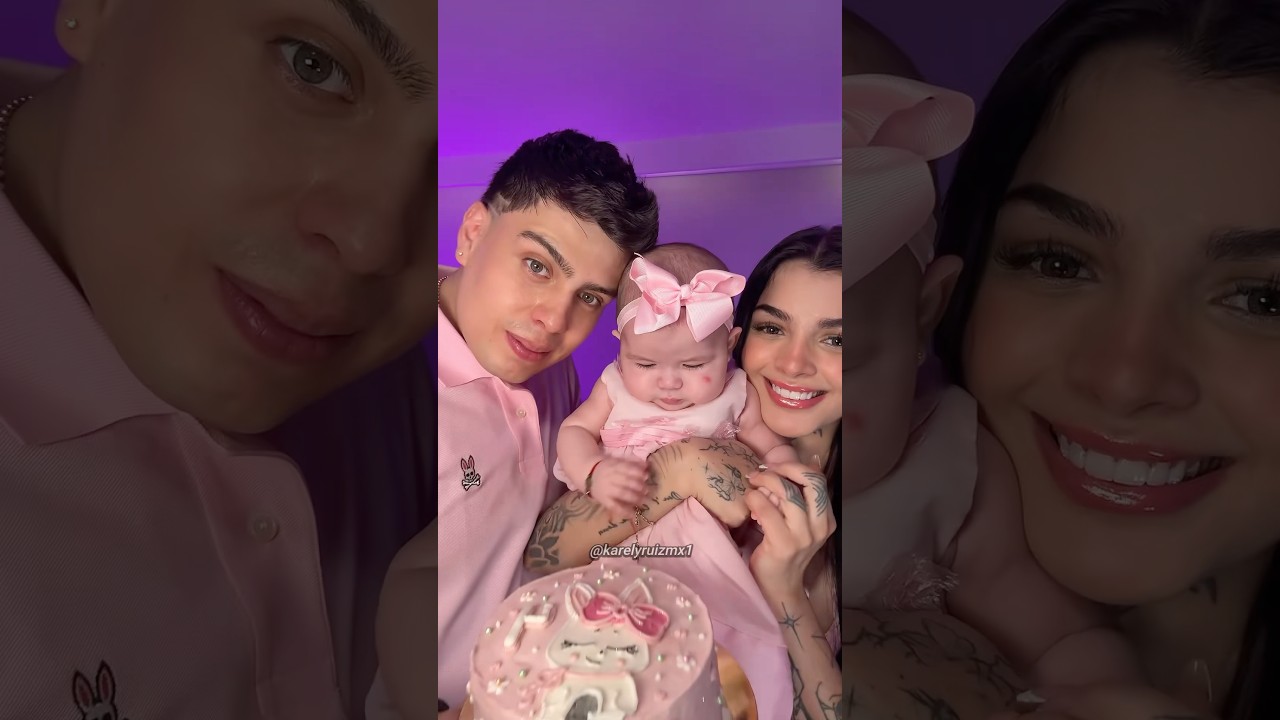 Karely Ruiz con su hija y su esposo… 