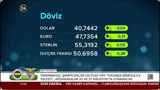 Piyasa Durumu 24 Tv, 13 Agustos 2025