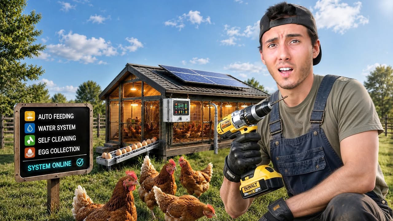 I Built A Fully Automated Chicken Farm (In Real Life)