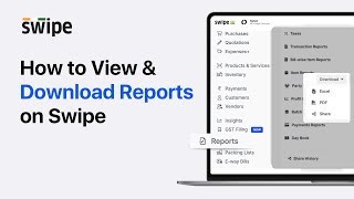 How to view and download reports on Swipe screenshot 4