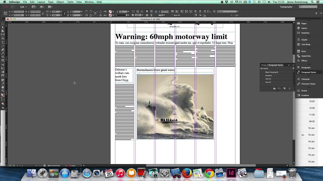 Working with images in InDesign - YouTube
