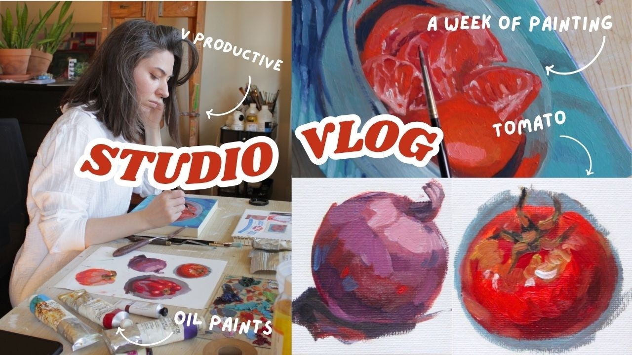 Studio Vlog - A Productive Week of Painting - YouTube