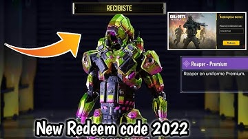 New Redeem code April 2022 codm