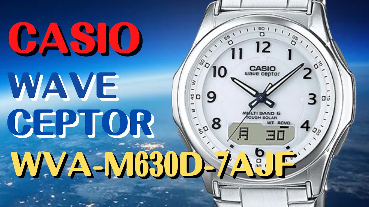 CASIO WAVE CEPTOR ソーラー電波腕時計 WVA-M630D-2AJF メンズ - YouTube