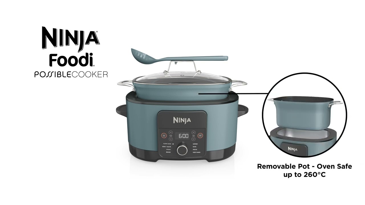 Ninja Foodi Possible Cooker, MC1000WMWH, Slow Cooker, White