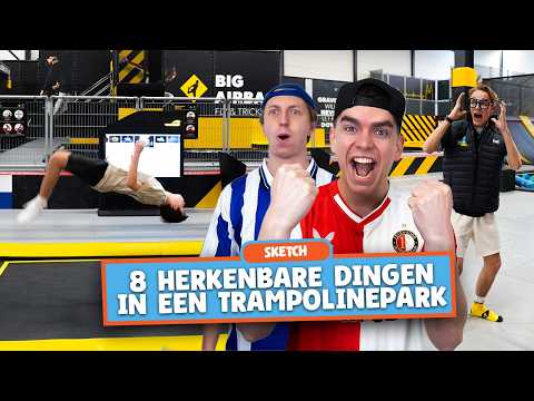 8 HERKENBARE DINGEN IN EEN TRAMPOLINEPARK - Addo & Nick Comedy