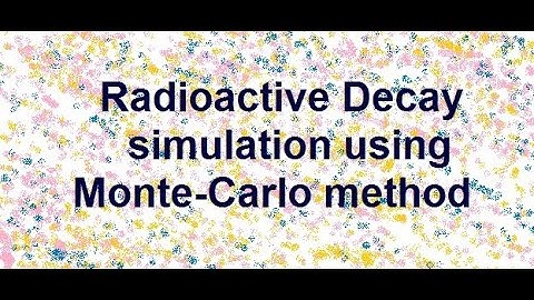 Radioactive Decay Simulation using Monte Carlo Method