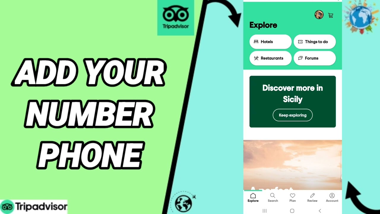 How To Add Your Number Phone On Tripadvisor Plan And Book Trips App