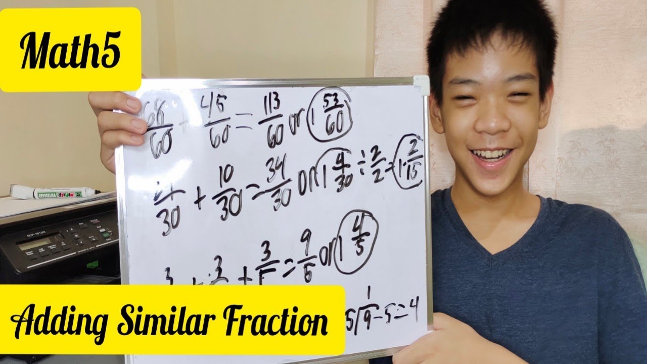 ADDING SIMILAR FRACTIONS MATH 5 YouTube adding-similar-fractions-math-5-youtube