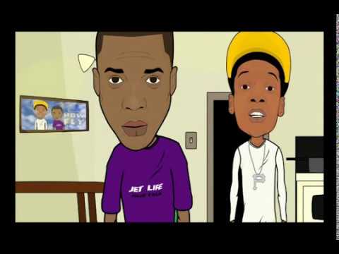 Wiz Khalifa and Currensy - How Fly (Cartoon)