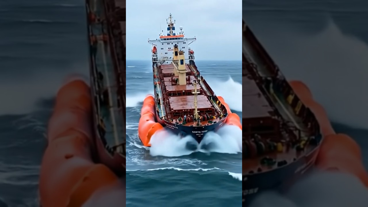 Sinking Ship Saved by Giant Airbags! 😱 