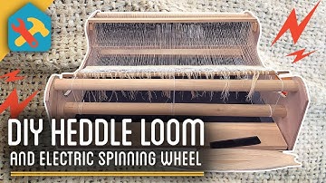 DIY Loom + Electric Spinning Wheel - Printed Tee From Scratch