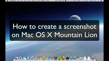 How To Capture A Screen Shot on Mountain Lion