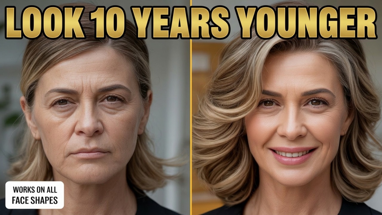 Best Hairstyles for Your Face Shape After 50 | Look 10 Years Younger Instantly!