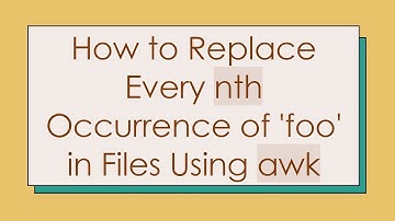 How to Replace Every nth Occurrence of 