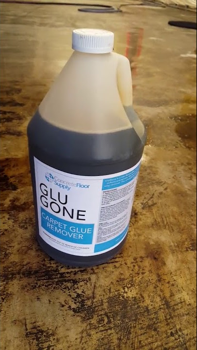 How to remove old carpet glue 