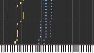 Video thumbnail of "Hold The Line - Toto (Easy Piano Tutorial) in Synthesia (100% speed)"