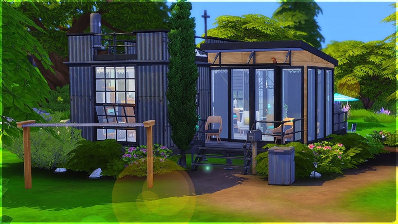 Industrial Tiny Home The Sims 4 Speed Build YouTube