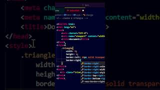 create Triangle with coding | HTML | css 👍