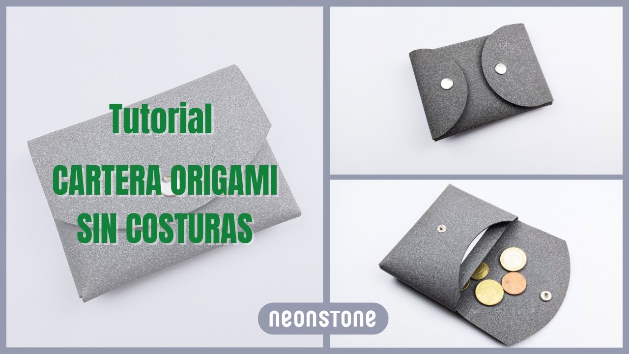 Tutorial de Cartera Origami de Cuero: Diseño sin Costuras con Patrón PDF.