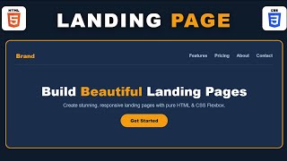 Landing Page HTML CSS - Build a Responsive Flexbox Layout 