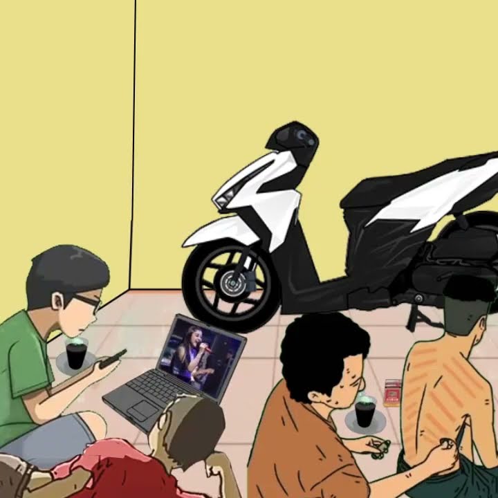 Story Wa Animasi kekininan kerokan di kosan temen sambil dengerin Dangdut Koplo