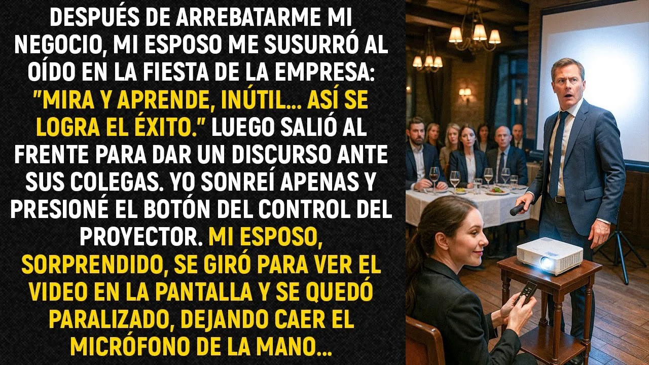 ＂Mira y aprende, inútil    así se logra el éxito ＂ Luego salió al frente para dar un discurso