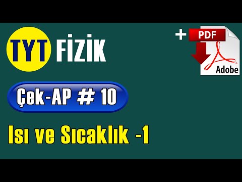 Isı ve Sıcaklık -1 +PDF | TYT Fizik Çek-AP 10 #çekap #tytfizik