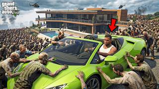 Franklin Found The Fastest Supercar In 100 DAYS Zombie Apocalypse Survival ! screenshot 3