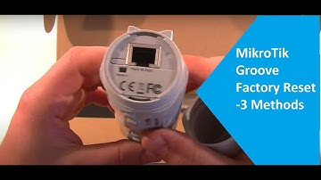 MikroTik Groove Factory Reset if forget password 3 Ways