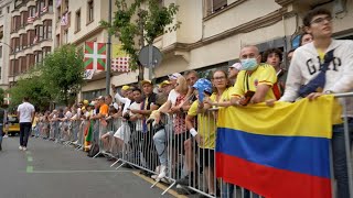 A Bilbao, les fans de vélo au départ du Tour de France | AFP