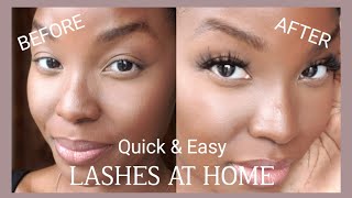 How to: Apply lashes underneath for beginners | Strip lashes that look like individual extensions