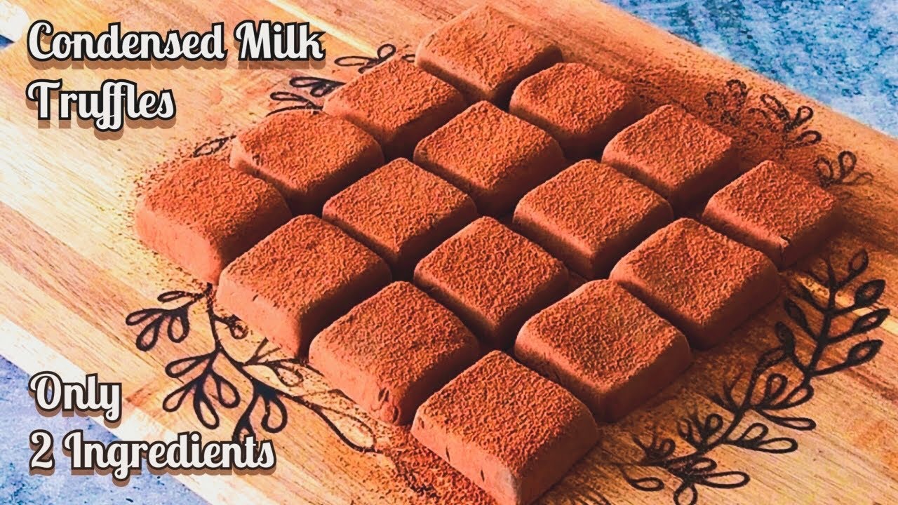 Condensed Milk Chocolate Truffles easy recipe 2 ingredients