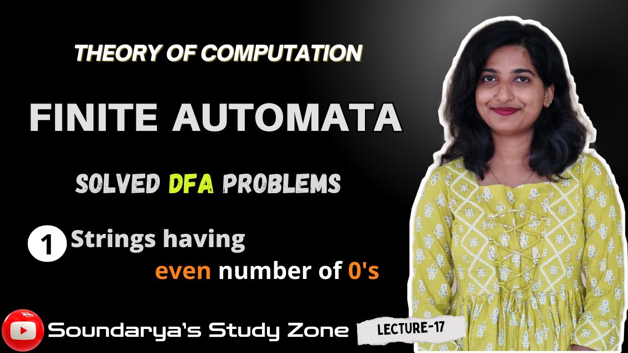 DFA to Accept Strings Having Even Number of 0’s | Transition Diagram & Table | Automata Theory