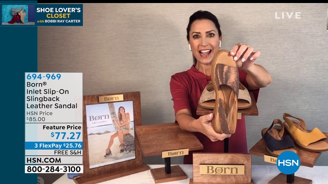 Born Inlet SlipOn Slingback Leather Sandal - YouTube