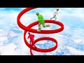 INTENSE DEADLY SPIRAL CLIMB CHALLENGE! (GTA 5 Funny Moments)