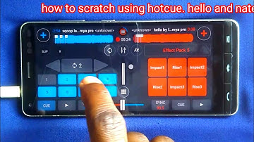 how to scratch using hotcue in cross dj pro