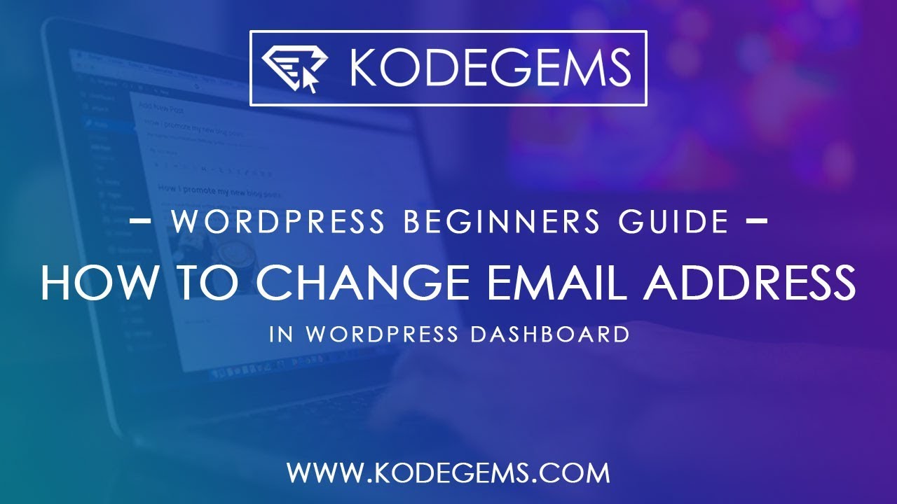 How To Change Email Address Of WordPress Admin Panel YouTube