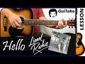 How to play hello   lionel richie  guitar lesson   guitabs 130
