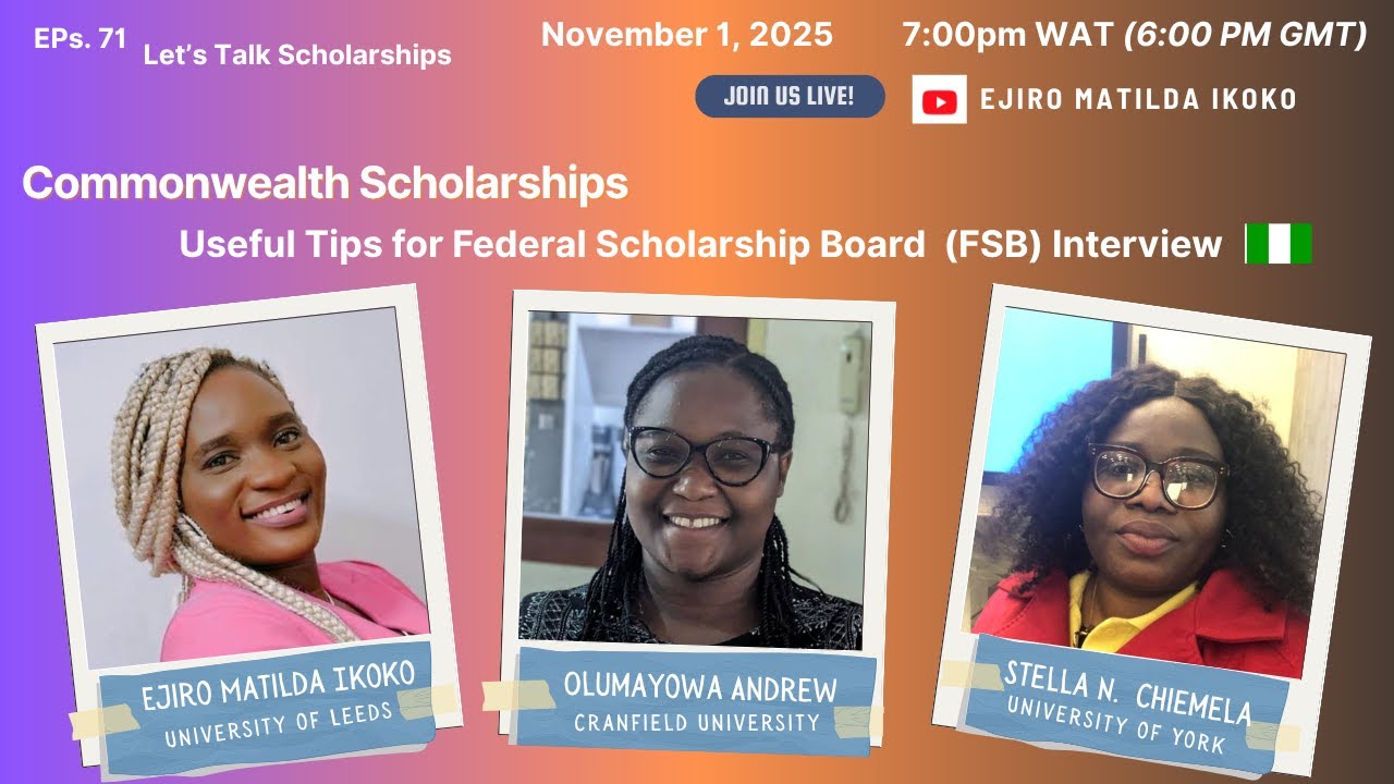 How to Ace Your Commonwealth Scholarship Interview | Federal Scholarship Board  (FSB)Tips