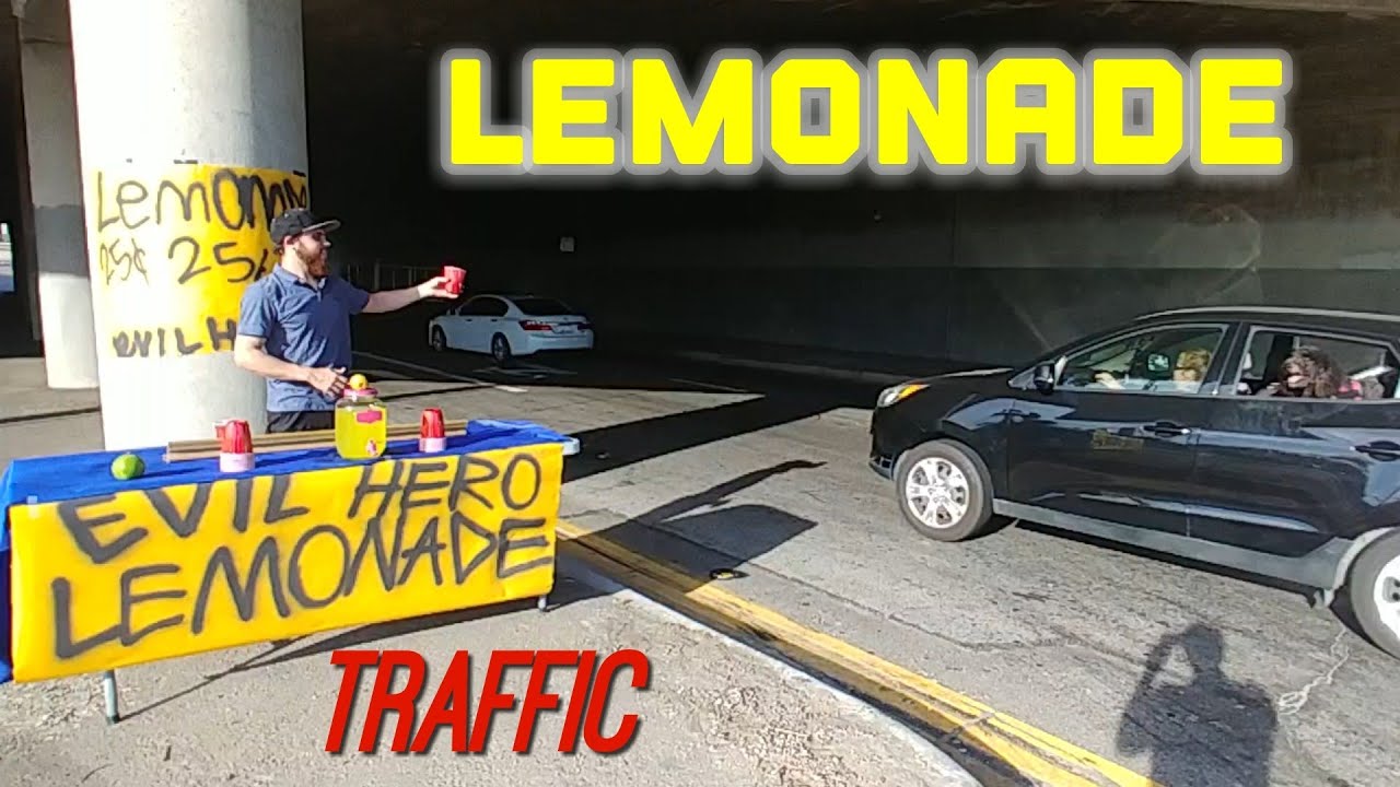 LEMONADE STAND HOLLYWOOD  next to Traffic & freeway - YouTube
