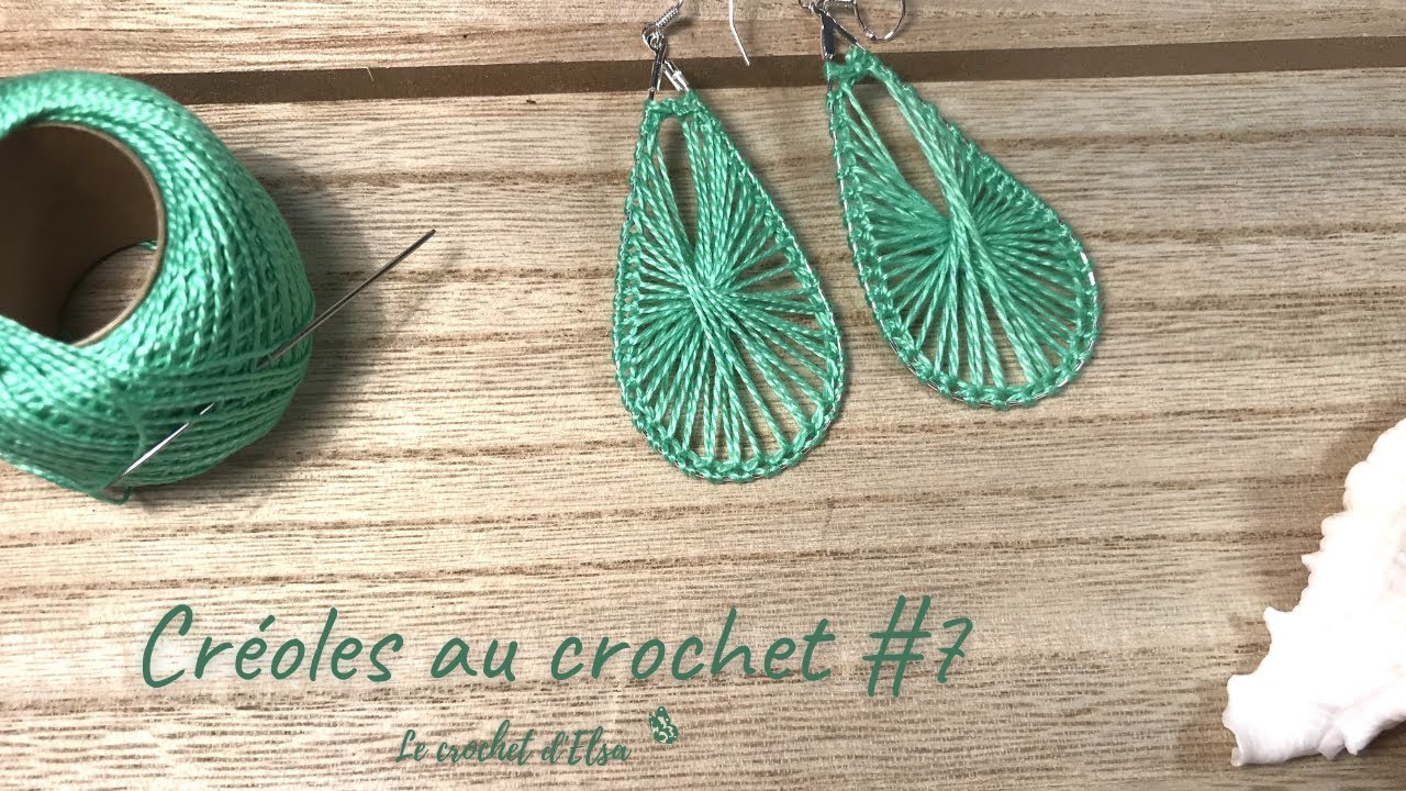 Comment faire des boucles d'oreilles au crochet - Les créoles # 7 🌞 ...