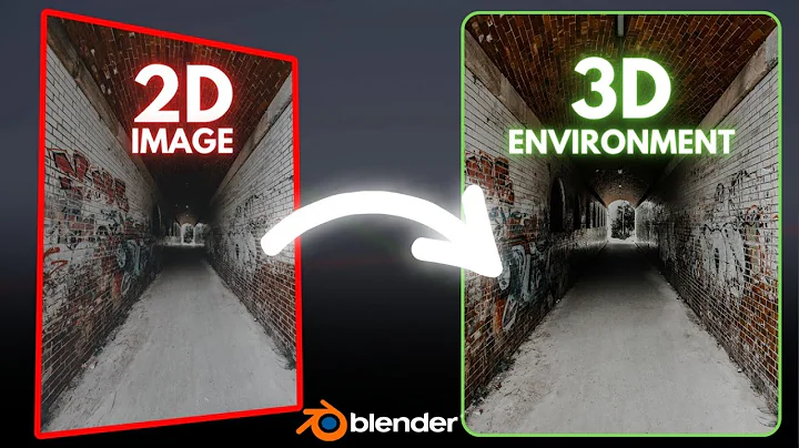 Turn a 2D Image into a 3D Environment in Blender!