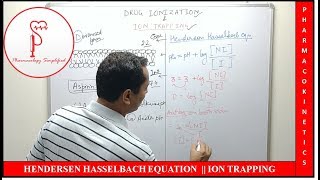 Henderson Hasselbalch Equation | Ion Trapping | pH and pKa relationship