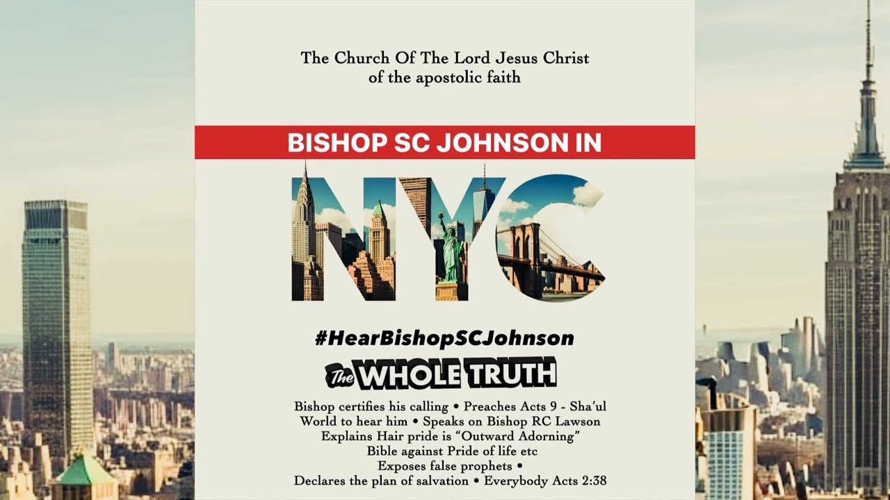 Bishop SC Johnson In NYC | Bishop Sherrod C. Johnson
