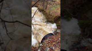 48” culvert v heavy rains