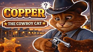 A day in the life of Copper, the cowboy cat
