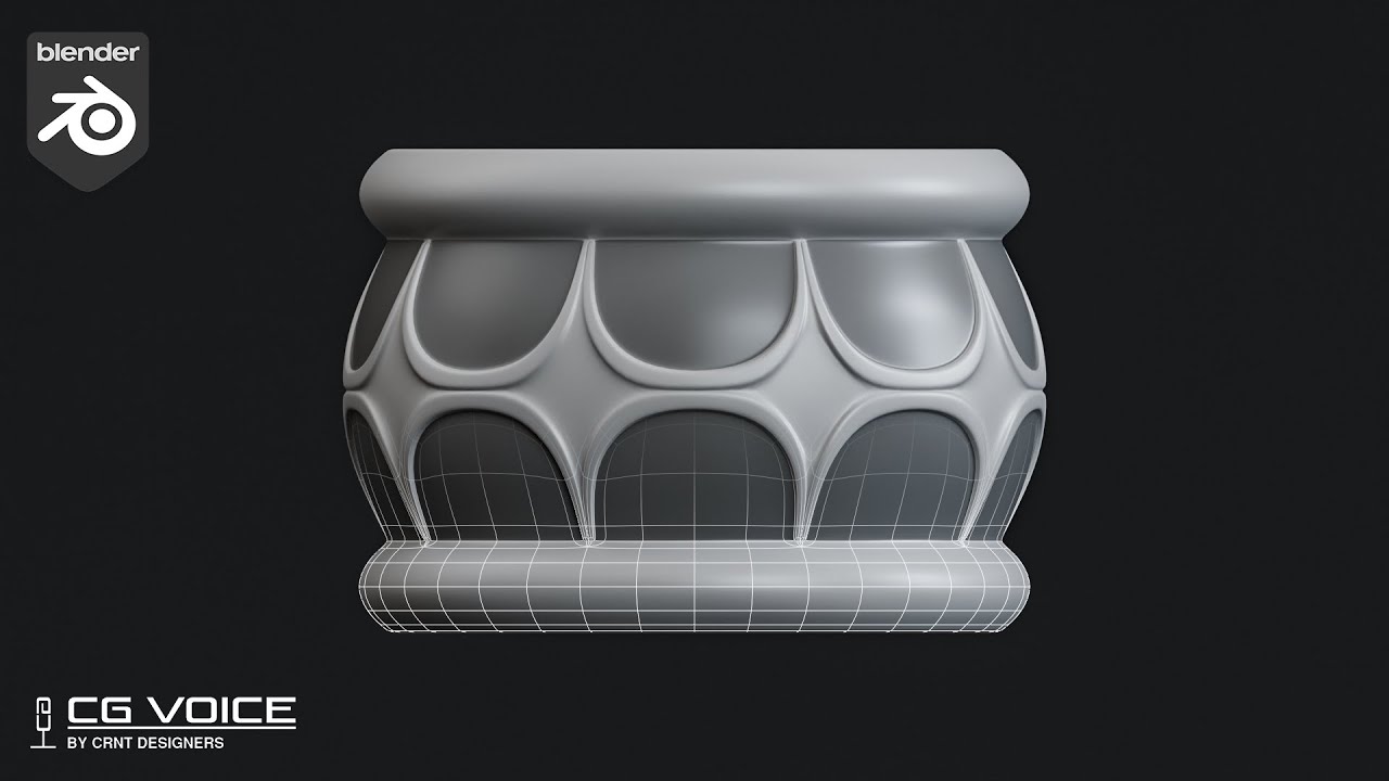 how to model this Ornaments detail on cylinder in blender _ blender ...